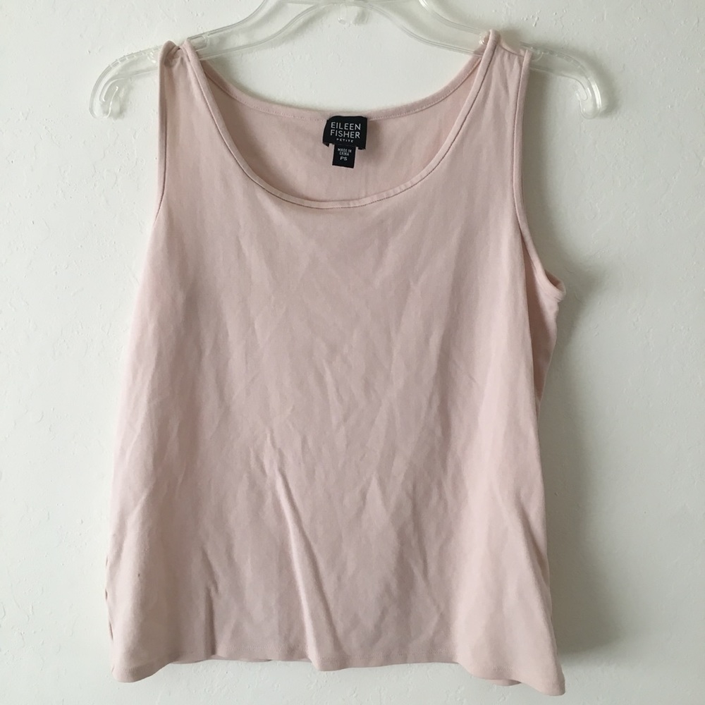 Eileen Fisher Light Pink Silk Top